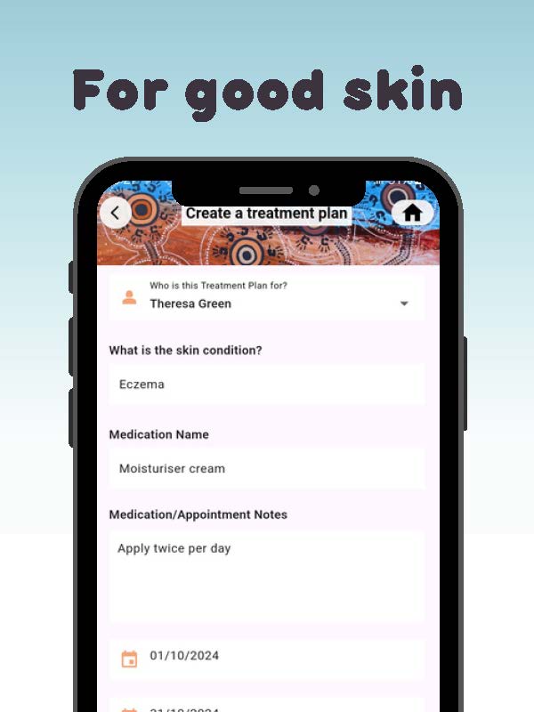 screenshot of strong skin app